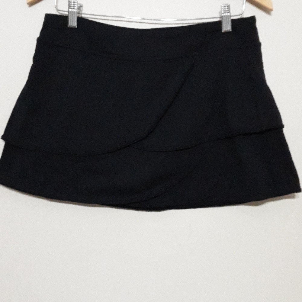 Rese women skort performance outdoor casual black L tennis athletic y2k girly